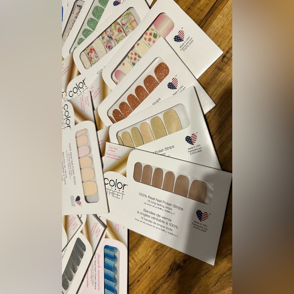 20 color STREET 100% Real Nail Polish Strips! GREAT STOCKING STUFFERS - Picture 2 of 6